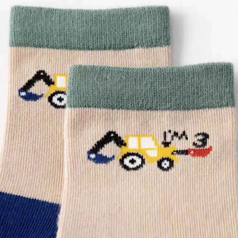 Kit 6 pares de meias infantis - Jardim das Compras