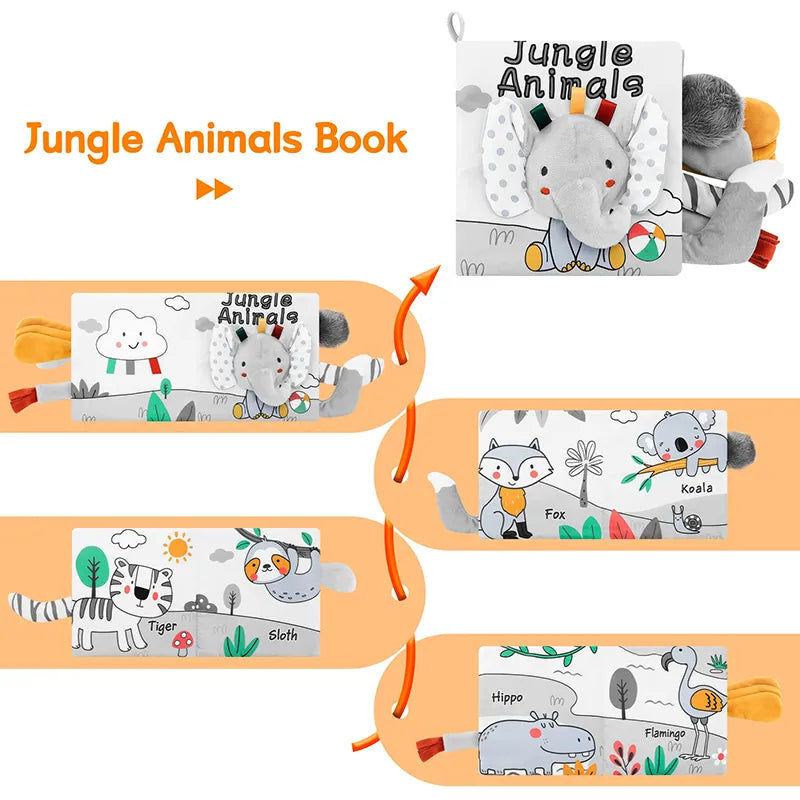 Livro com Animais 3D em Inglês - Jardim das Compras