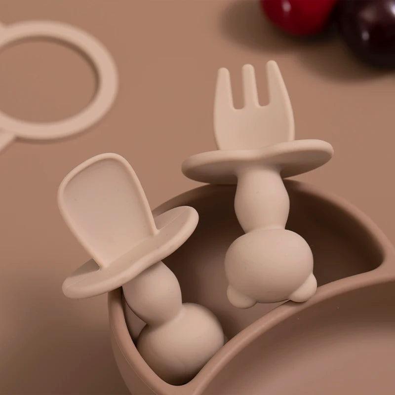 Kit Talheres Silicone - Jardim das Compras