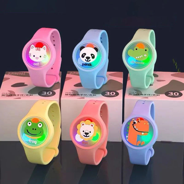 Pulseira repelente infantil anti-mosquitos - Jardim das Compras