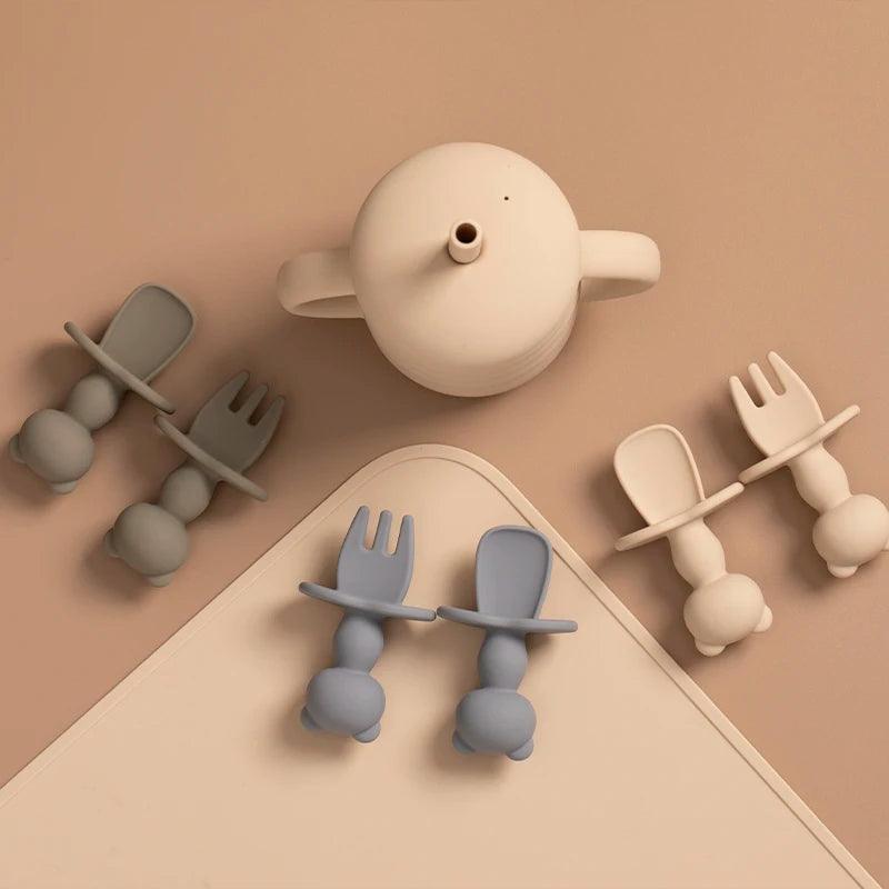 Kit Talheres Silicone - Jardim das Compras