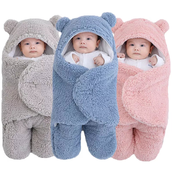 Saco Cobertor p/ Dormir Bebê Recém-Nascido de Pelúcia - Jardim das Compras