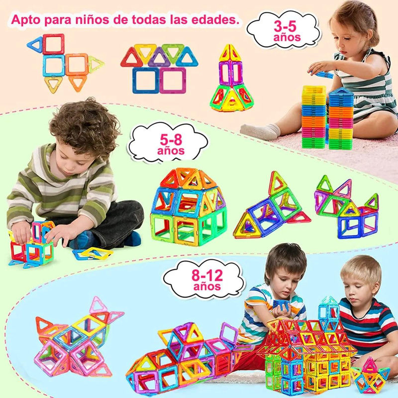 Blocos de construção magnéticos - Jardim das Compras
