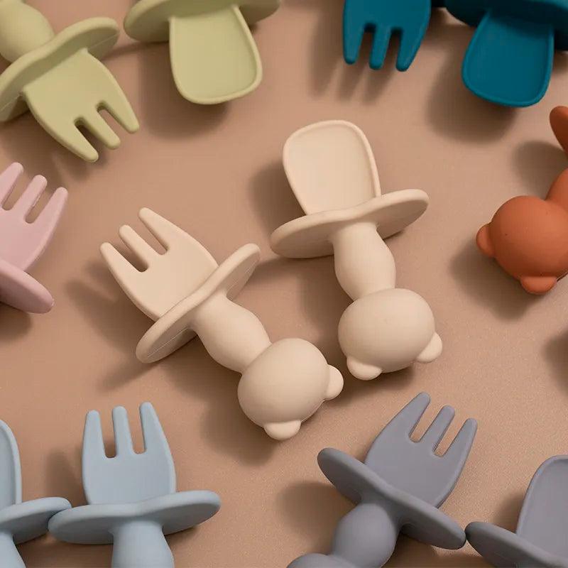 Kit Talheres Silicone - Jardim das Compras